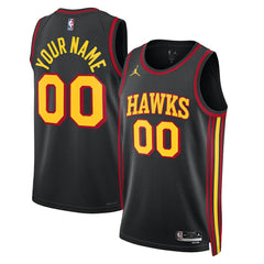 NBA Atlanta Hawks Jordan Brand Unisex 2022/23 Swingman Custom Jersey - Statement Edition - Black shop