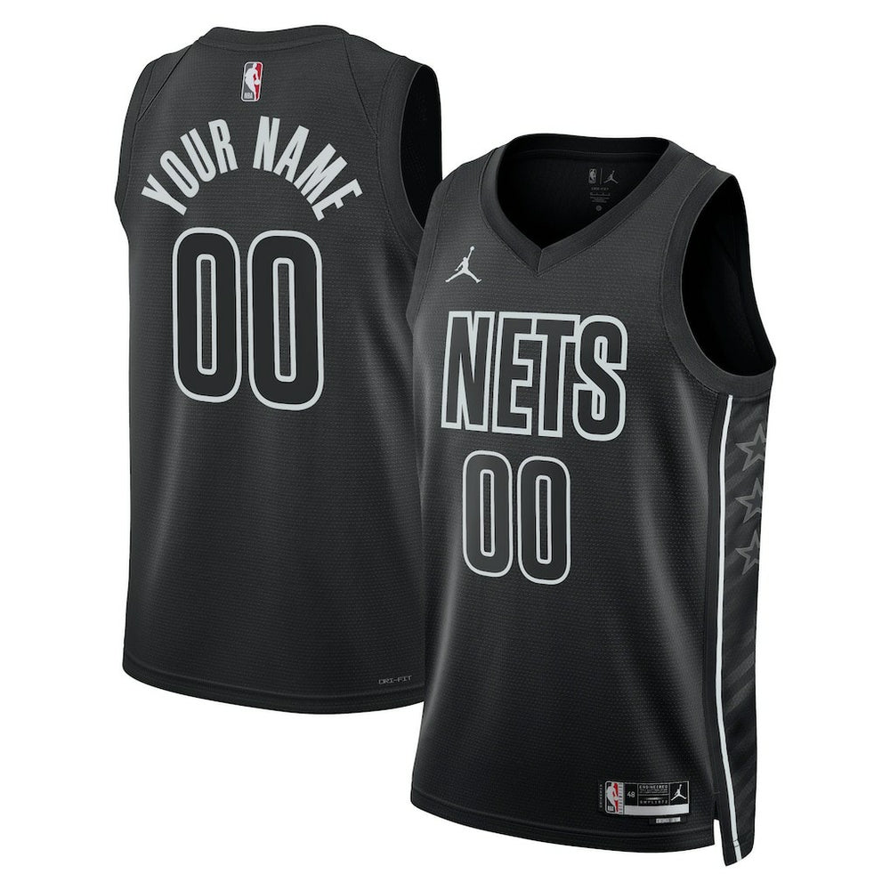 NBA Brooklyn Nets Jordan Brand Unisex 2022/23 Swingman Custom Jersey - Statement Edition - Black shop