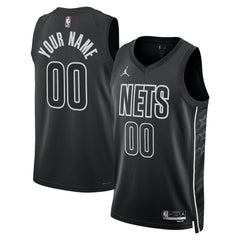 NBA Brooklyn Nets Jordan Brand Unisex 2022/23 Swingman Custom Jersey - Statement Edition - Black shop