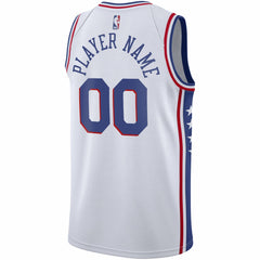 NBA Philadelphia 76ers 2020/21 Swingman Custom Jersey - Association Edition - White