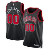 NBA Chicago Bulls Jordan Brand Unisex 2022/23 Swingman Custom Jersey sale - Statement Editi- Black for sale
