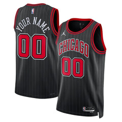 NBA Chicago Bulls Jordan Brand Unisex 2022/23 Swingman Custom Jersey sale - Statement Editi- Black for sale