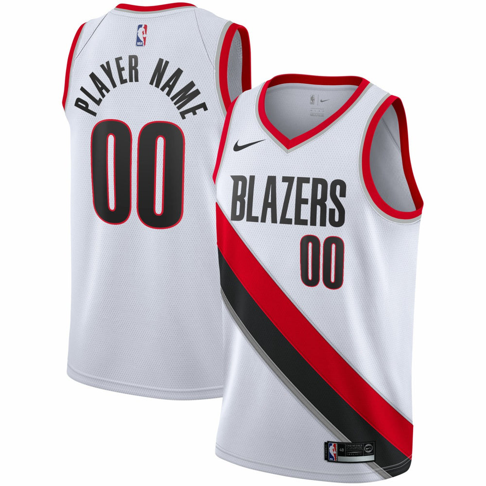 NBA Portland Trail Blazers 2020/21 Swingman Custom Jersey - Association Edition - White