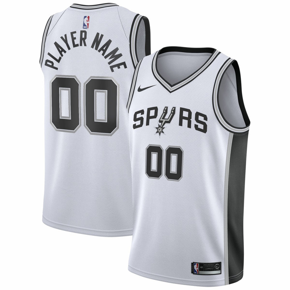 San Antonio Spurs 2020/21 Swingman Custom Jersey Association Edition White