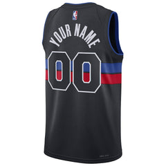 NBA Detroit Pistons Jordan Brand Unisex 2022/23 Swingman Custom Jersey sale - Statement Editi- Blue for sale
