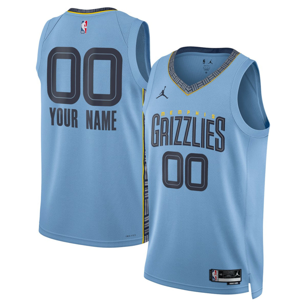 NBA Memphis Grizzlies Jordan Brand Unisex 2022/23 Swingman Custom Jersey - Statement Edition - Blue sale