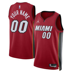 NBA Miami Heat Jordan Brand Unisex 2022/23 Swingman Custom Jersey - Statement Edition - Red sale