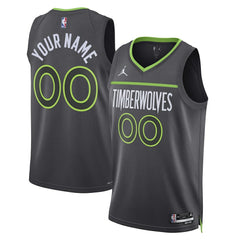 NBA Minnesota Timberwolves Jordan Brand Unisex 2022/23 Swingman Custom Jersey - Statement Edition - Black outlet