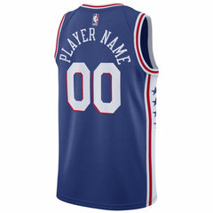 NBA Philadelphia 76ers 2020/21 Swingman Custom Jersey - Icon Edition - Royal