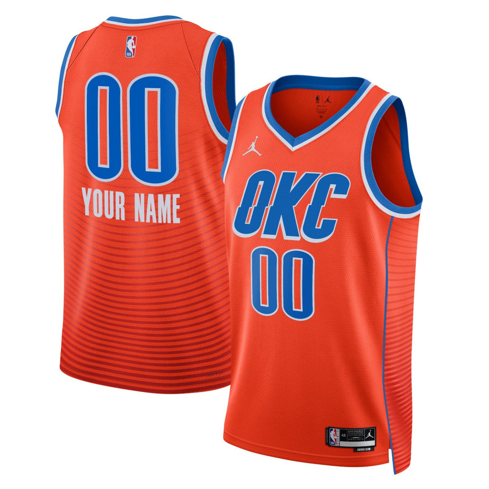 NBA Oklahoma City Thunder Jordan Brand Unisex 2022/23 Swingman Custom Jersey - Statement Edition - Orange discount