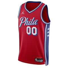 NBA Philadelphia 76ers Jordan Brand Unisex 2022/23 Swingman Custom Jersey - Statement Edition - Red on sale