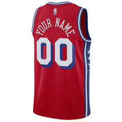 NBA Philadelphia 76ers Jordan Brand Unisex 2022/23 Swingman Custom Jersey - Statement Edition - Red on sale