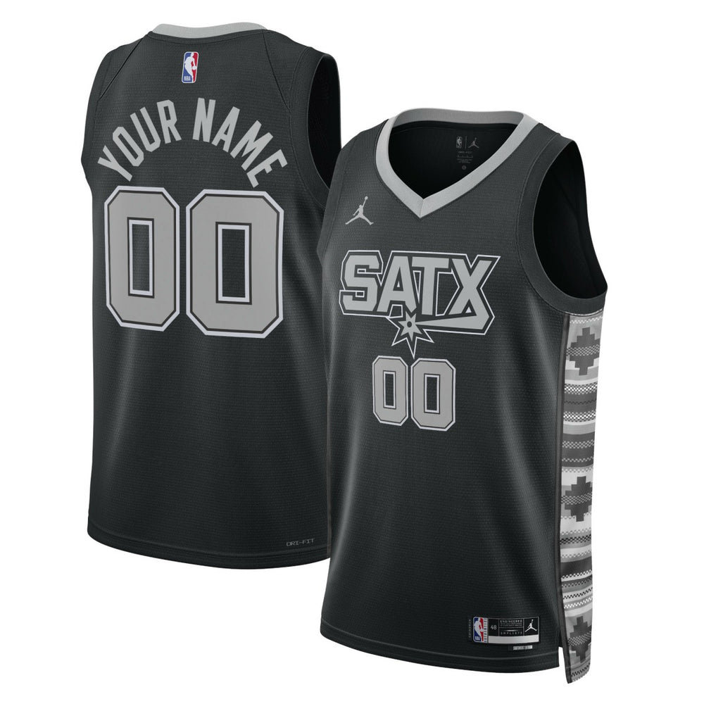 NBA San Antonio Spurs Jordan Brand Unisex 2022/23 Swingman Custom Jersey - Statement Edition - Black online