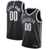 Brooklyn Nets Swingman Custom Jersey Black Icon Edition
