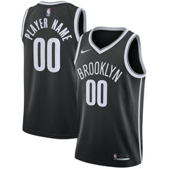 Brooklyn Nets Swingman Custom Jersey Black Icon Edition
