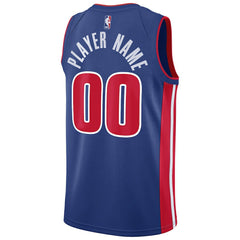 NBA Detroit Pistons Swingman Custom Jersey Blue sale - Icon Edition