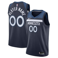 NBA Minnesota Timberwolves Swingman Custom Jersey Navy - Icon Edition