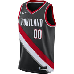 NBA Portland Trail Blazers Swingman Custom Jersey Black - Icon Edition