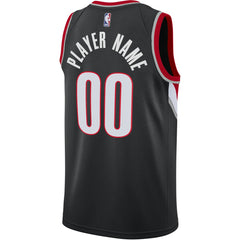 NBA Portland Trail Blazers Swingman Custom Jersey Black - Icon Edition