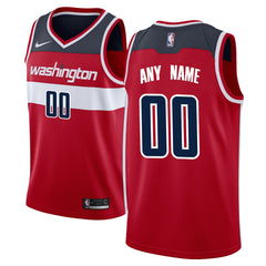 Washington Wizards Swingman Custom Jersey Red Icon Edition