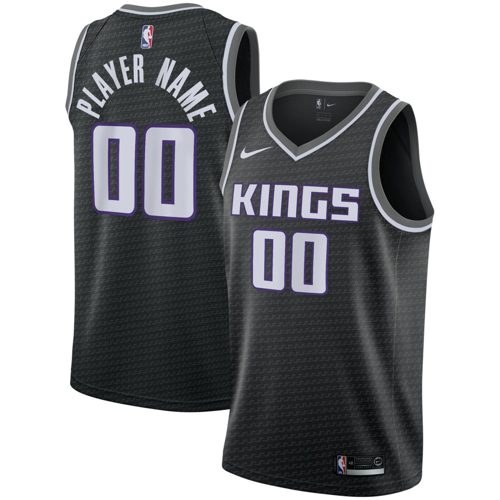 NBA Sacramento Kings Swingman Custom Jersey Black - Statement Edition