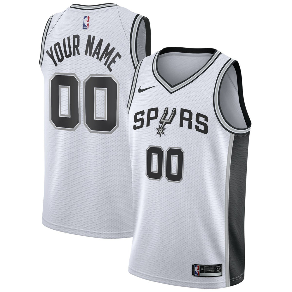 San Antonio Spurs Custom Swingman Jersey White Association Edition