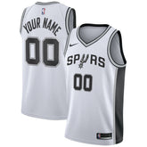 San Antonio Spurs Custom Swingman Jersey White Association Edition