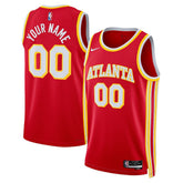 NBA Atlanta Hawks Unisex Swingman Custom Jersey Red - Icon Edition