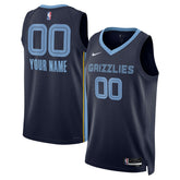 NBA Memphis Grizzlies Unisex Swingman Custom Jersey Navy - Icon Edition