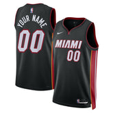 NBA Miami Heat Unisex Swingman Custom Jersey Black - Icon Edition