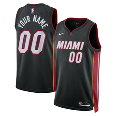 NBA Miami Heat Unisex Swingman Custom Jersey Black - Icon Edition
