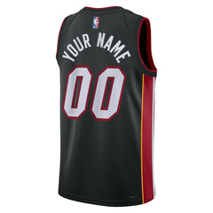 NBA Miami Heat Unisex Swingman Custom Jersey Black - Icon Edition
