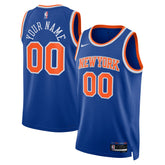 NBA New York Knicks Unisex Swingman Custom Jersey Blue - Icon Edition