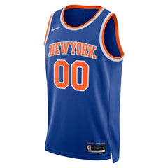 NBA New York Knicks Unisex Swingman Custom Jersey Blue - Icon Edition