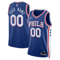 NBA Philadelphia 76ers Unisex 2022/23 Swingman Custom Jersey Royal - Icon Edition