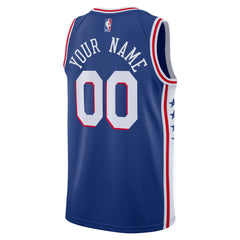 NBA Philadelphia 76ers Unisex 2022/23 Swingman Custom Jersey Royal - Icon Edition