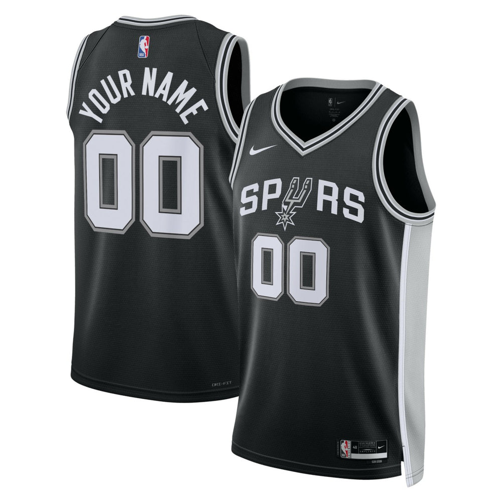 NBA San Antonio Spurs Unisex Swingman Custom Jersey Black - Icon Edition