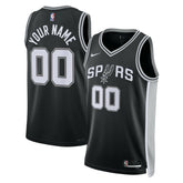 NBA San Antonio Spurs Unisex Swingman Custom Jersey Black - Icon Edition
