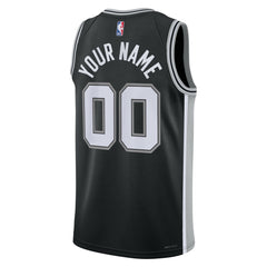 NBA San Antonio Spurs Unisex Swingman Custom Jersey Black - Icon Edition