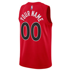 Toronto Raptors Unisex Swingman Custom Jersey Red Icon Edition