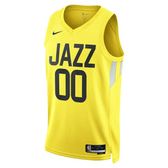 Utah Jazz Unisex Swingman Custom Jersey Gold Icon Edition