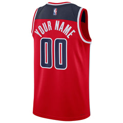 Washington Wizards Unisex Swingman Custom Jersey Red Icon Edition