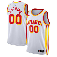 NBA Atlanta Hawks Unisex Swingman Custom Jersey White - Association Edition