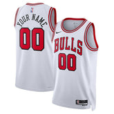 NBA Chicago Bulls Unisex Swingman Custom Jersey White - Association Edition