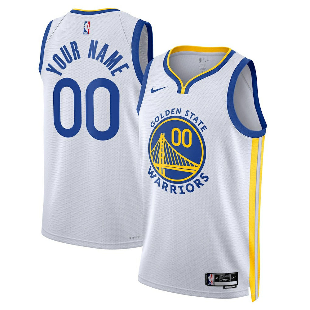 NBA Golden State Warriors Unisex Swingman Custom Jersey White sale - Association Edition