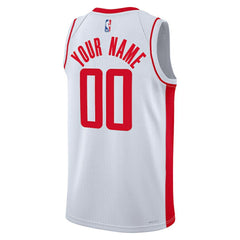Houston Rockets Unisex Swingman Custom Jersey White Association Edition