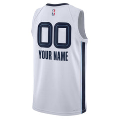 NBA Memphis Grizzlies Unisex Swingman Custom Jersey White - Association Edition