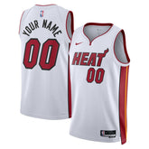 NBA Miami Heat Unisex Swingman Custom Jersey White - Association Edition