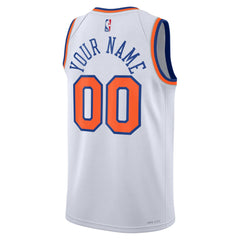 NBA New York Knicks Unisex Swingman Custom Jersey White - Association Edition