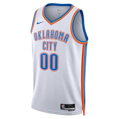 NBA Oklahoma City Thunder Unisex Swingman Custom Jersey White - Association Edition